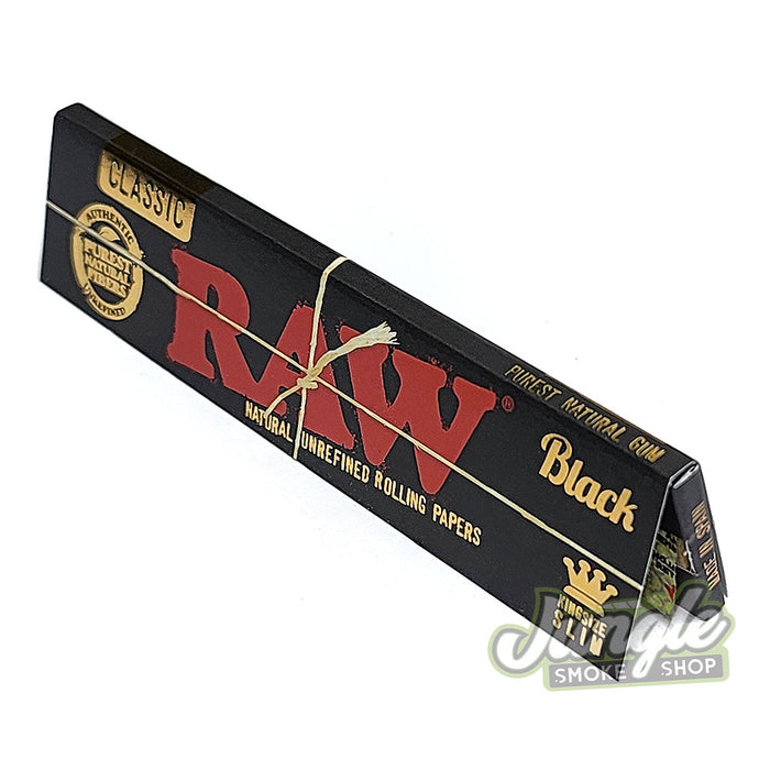 RAW Black Classic Rolling Papers King Size Slim