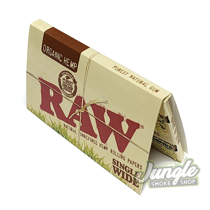 RAW Organic Hemp Rolling Papers Single Wide